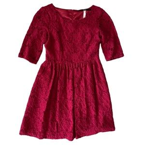 Kensie Red Lace Dress